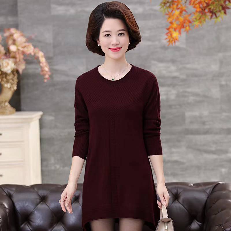 虎門富民幾元服裝批鄉下中年女羊毛衫 *服裝批發加肥加大碼老人毛衫